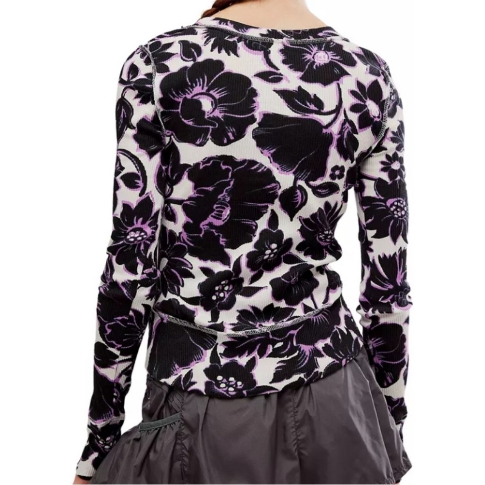 FP Movement by Free People Rally Printed Layer in Garden Floral Lilac Size M - Picture 8 of 10